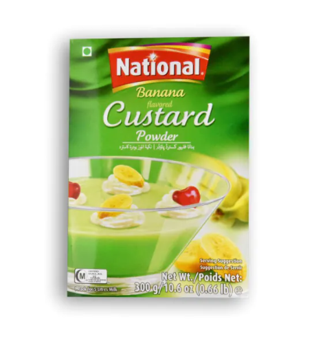 NATIONAL Banana Flavoured Custard Powder 10.6 OZ
